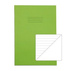 Rhino A4 Exercise Book 80 Page Light Green F8 B 10 Pack 400965 F