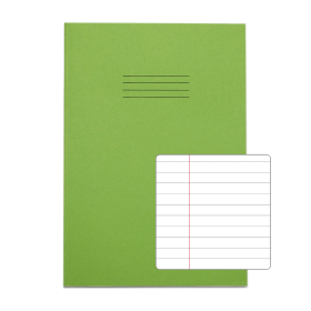 Rhino A4 Exercise Book 80 Page Light Green F8M 50 Pack 400914 F