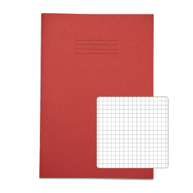 Rhino A4 Exercise Book 80 Page Red S5 10 Pack 400909 F