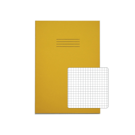 Rhino A4 Exercise Book 80 Page S7 Yellow 50 Pack 400970 F