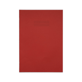 Rhino A4 Exercise Book 8mm Ruled 80 Pages Red 50 Pack 594536 F
