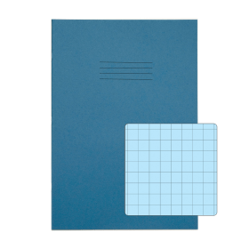 Rhino A4 Special Exercise Book 48 Page Light Blue with Tinted Blue Paper S10 50 Pack 457376 F