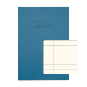 Rhino A4 Special Exercise Book 48 Page Light Blue with Tinted Cream Paper 10 Pack 457365 F