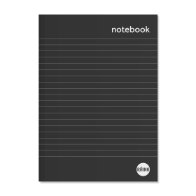 Rhino Everyday Notebook Casebound Ruled 192 Pages A5 Black 780412 F