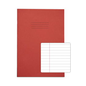 Rhino Exercise Book 80 Page 8mm Ruled 330mm x 229mm Red Contract 50 Pack 918347 F