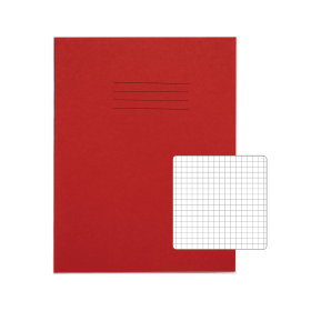 Rhino Exercise Book 80 Page S5 226mm x 178mm Red 100 Pack 589837 F