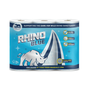 Rhino Kitchen Roll 70 Sheets Roll 3 Ply White 3 Pack 779320 F