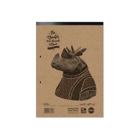 Rhino Recycled A4 Ruled Margin Refill Pad 160 Pages 5 Pack 433975 F