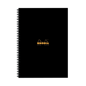 Rhodia Business Book Wirebound Ruled 160 Pages A4 Black 3 Pack 372757 F