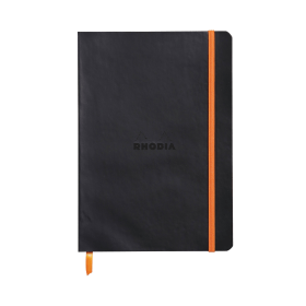 Rhodiarama Notebook Ruled 160 Pages A5 Black 489938 F