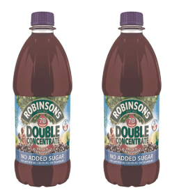 Robinsons Double Concentrate Apple and Blackcurrant Squash 1750ml 2 Pack 370981 F