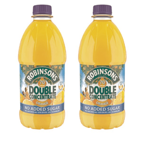 Robinsons Double Concentrate Orange No Added Sugar Squash 1750ml 2 Pack 370982 F