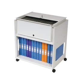 Rotadex Standard Universal Filing Trolley with Lock Grey 120193 F