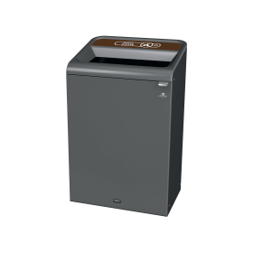 Rubbermaid Configure Container with Food Waste Label 125 Litres Brown Grey 915425 F