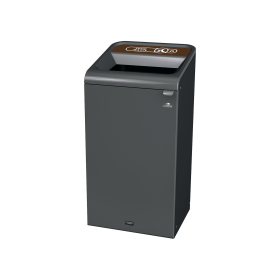 Rubbermaid Configure Container with Food Waste Label 87 Litres Brown 915426 F
