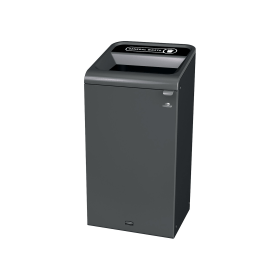 Rubbermaid Configure Container with General Waste Label 87 Litres Black 915428 F