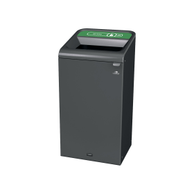 Rubbermaid Configure Container with Glass Recycling Label 87 Litres Green 915430 F