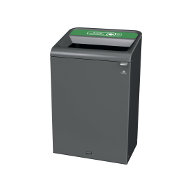 Rubbermaid Configure Container with Mixed Recycling Label 125 Litres Green Grey 915421 F