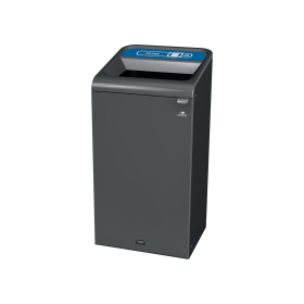 Rubbermaid Configure Container with Paper Recycling Label 87 Litres Blue 915432 F