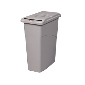Rubbermaid Slim Jim Confidential Waste Container Grey 316558 F