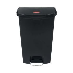 Rubbermaid Slim Jim Front Step Black Pedal Bin 68L 446659 F