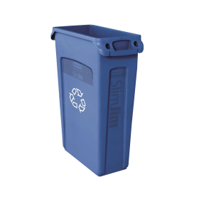 Rubbermaid Slim Jim Vented Container 87 Litres Blue 152221 F