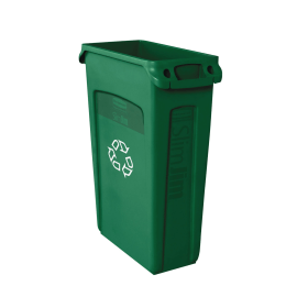 Rubbermaid Slim Jim Vented Container 87 Litres Green 373312 F