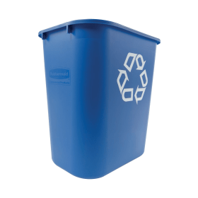 Rubbermaid Wastebasket Recycling Medium 26 Litres Blue 155844 F