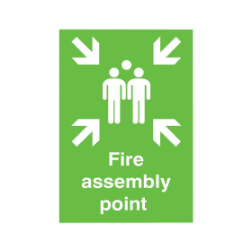 Safety Sign Fire Assembly Point A2 PVC 372663 F
