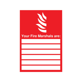 Safety Sign Your Fire Marshals A4 369665 F