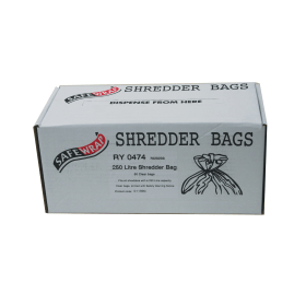Safewrap Shredder Bag 250 Litre Clear 50 Pack 368611 F