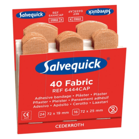 Salvequick Fabric Plasters Refill Pack 6 x 40 Plasters 240 Pack 756567 F