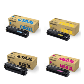 Samsung CLT 503L High Capacity Multipack Full Set of 4 Toner Cartridges Original