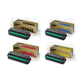 Samsung CLT 506L High Capacity Multipack Full Set of 4 Toner Cartridges Original