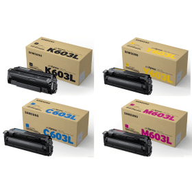 Samsung CLT 603L High Capacity Multipack Full Set of 4 Toner Cartridges Original