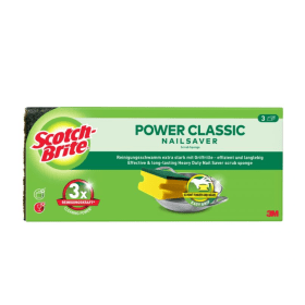 Scotch Brite Classic Nail Saver Scrub Sponge 3 Pack