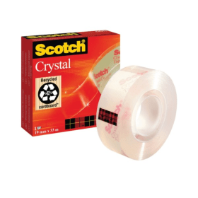Scotch Crystal Multipurpose Tape 19mm x 33m Clear 203333 F