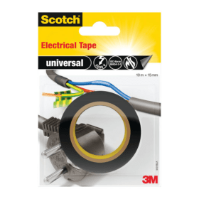 Scotch Electrical Tape Black 10m x 15mm 3M00946 F