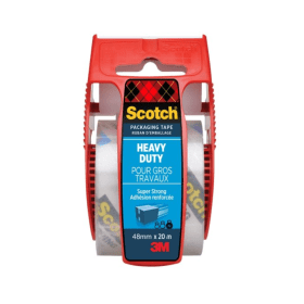 Scotch Heavy Duty Hand Dispenser Packaging Tape 48mm x 20m Clear 176280 F