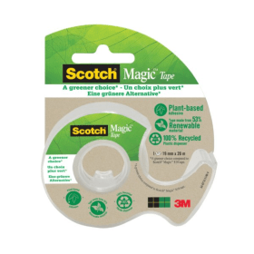 Scotch Magic Tape and Recycled Dispenser 19mm x 20m Clear 761487 F