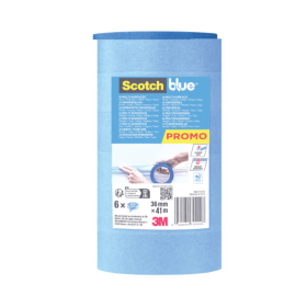 Scotch Masking Tape 36mm x 41m Blue 6 Pack 3M16271 F