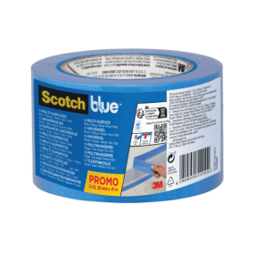 Scotch Masking Tape Multi Surface 36mm x 41m Blue 2 Pack 3M15763 F
