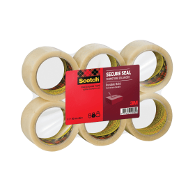 Scotch Secure Seal Packaging Tape 50mm x 66m Transparent 6 Pack 279157 F