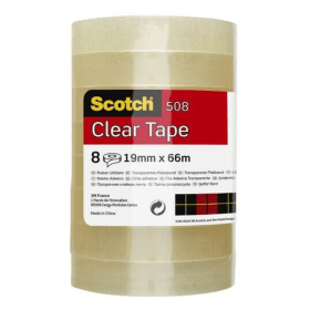 Scotch Tape 19mm x 66m Clear 8 Pack 566245 F