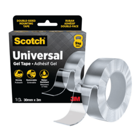 Scotch Universal Gel Tape Double Sided 30mmx3m Clear 3M26702 F
