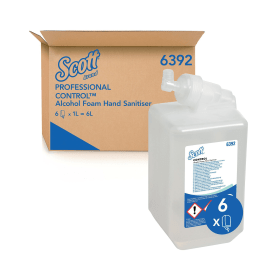Scott Alcohol Foam Hand Sanitiser 1 Litre 6 Pack 599267 F
