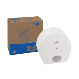Scott Control Toilet Tissue Dispenser Centrefeed Roll White Jumbo 493351 F