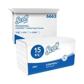 Scott Performance Hand Towels 315mm x 215mm 1 Ply White 3180 Pack 364471 F