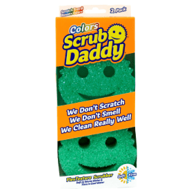 Scrub Daddy Colour Sponge Green 2 Pack
