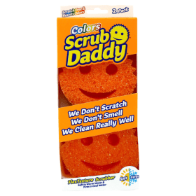 Scrub Daddy Colour Sponge Orange 2 Pack